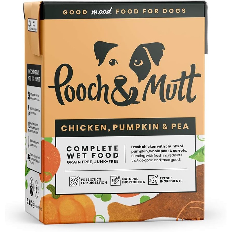 Pooch & Mutt Chicken Pumpkin 375g Tetra Pack