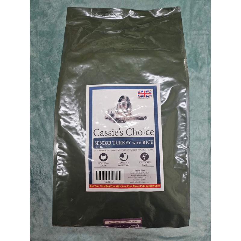 Cassie's Extra Turkey Senior 10kg