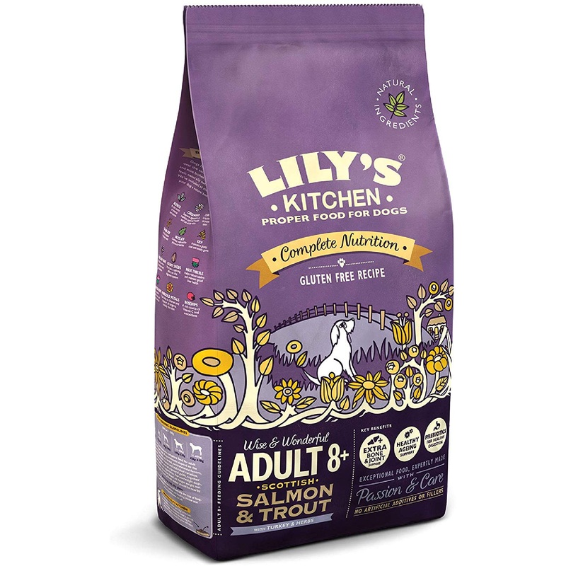 Lily's Kitchen Salmon & Trout Dry Dog Food Adult 8+ 1kg