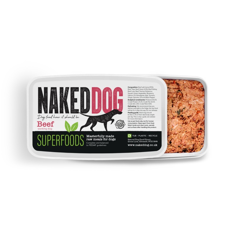 Naked Dog Superfood Beef 2x500g