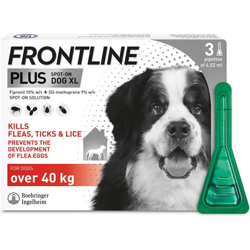Frontline Plus Extra Large dog 3 Pipettes