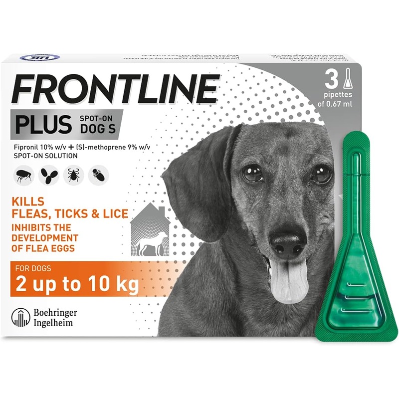 Frontline Plus Small Dog 3 Pipettes