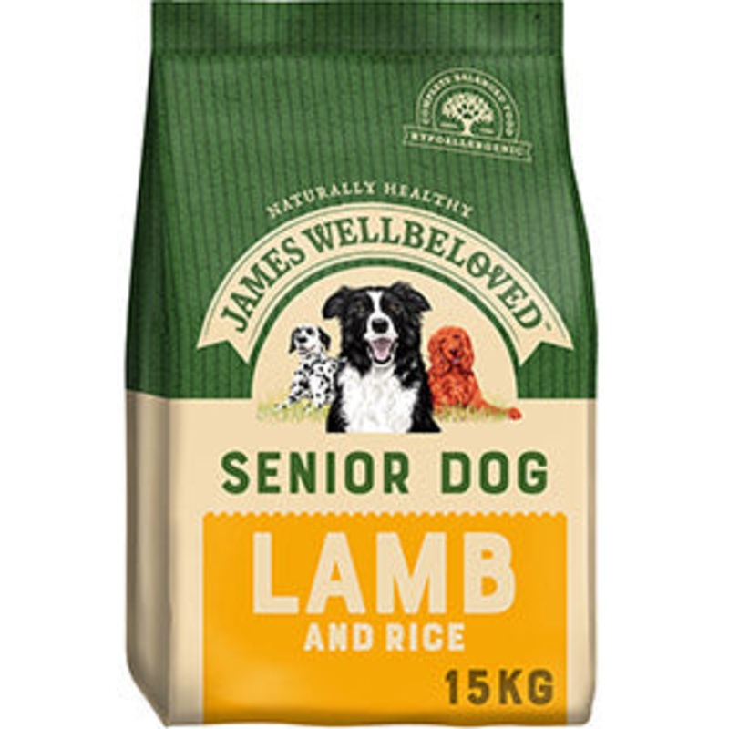 James Wellbeloved  Lamb & Rice Kibble Senior 15