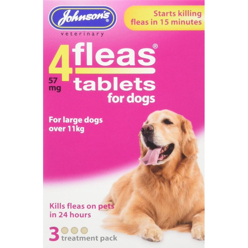 JVP 4 Fleas Dog Flea Tablets 3 Tab Pack