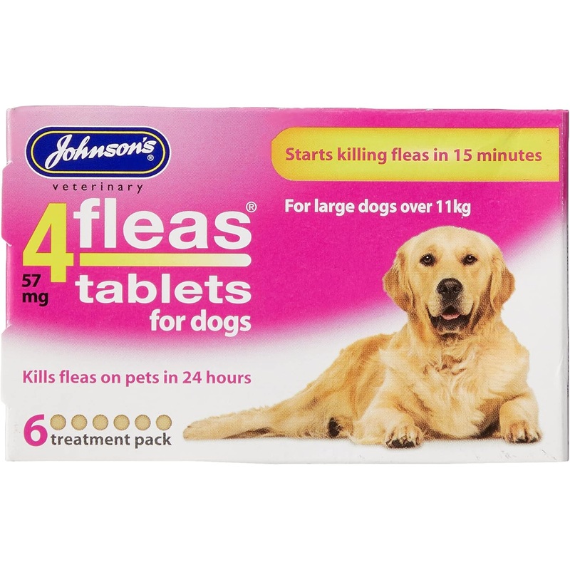 JVP 4 Fleas Dog Flea Tablets 6 Tab Pack
