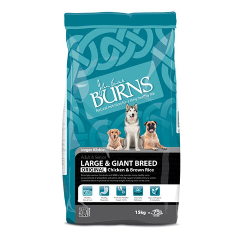 Burns Original Chicken & Brown Rice Large & Giant Breed Dog Food 12kg
