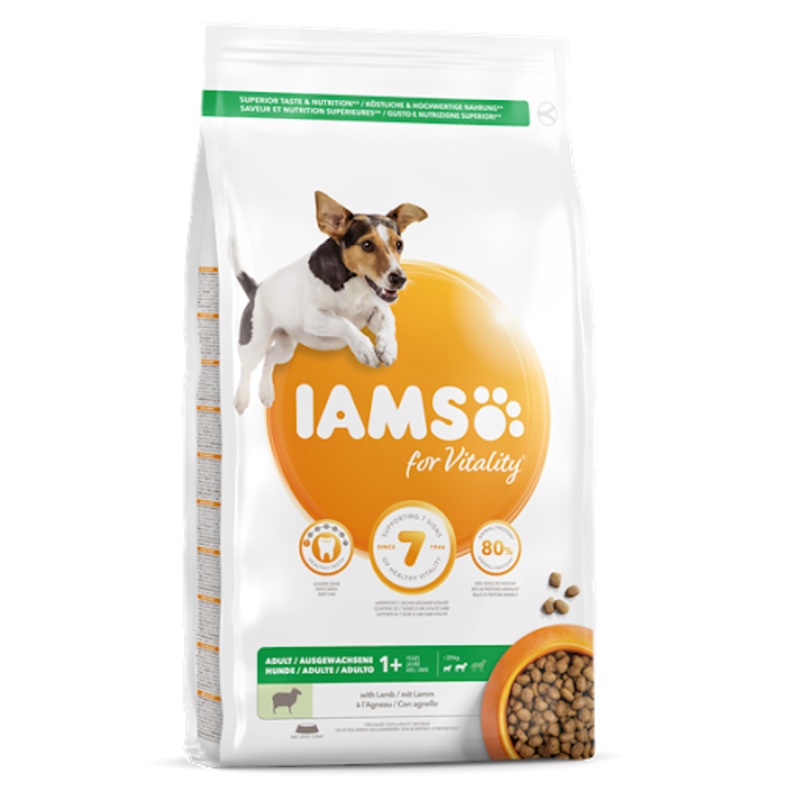 Iams Vitality Adult Small/Med Dog Lamb 12kg