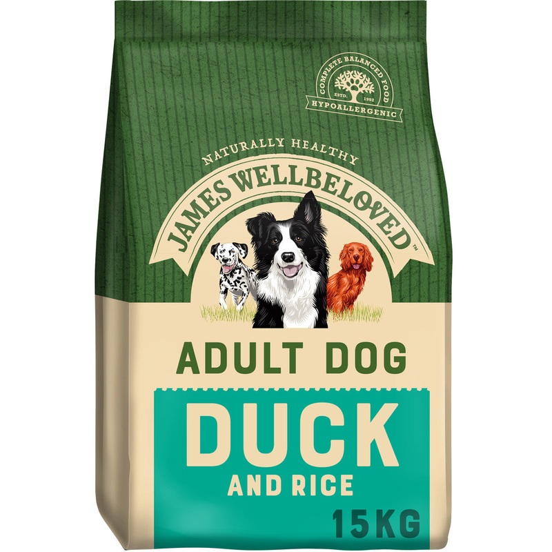 James Wellbeloved Duck & Rice Kibble Adult Maintenance 15