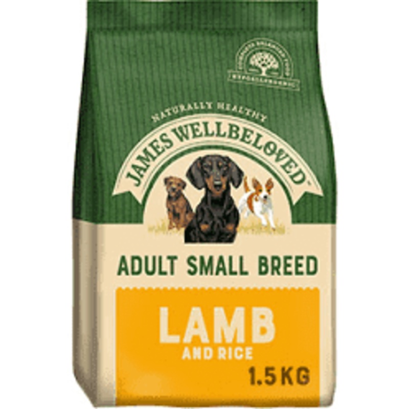 James Wellbeloved Lamb & Rice Kibble Adult Small Breed 1.5