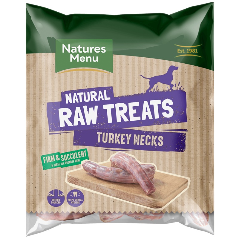 Natures Menu Frozen Raw Chews Turkey Necks 2 Pcs