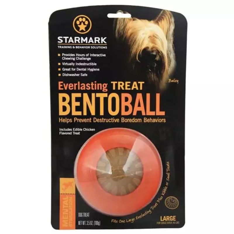 Starmark Bento Ball Long Lasting Dog Chew Toy
