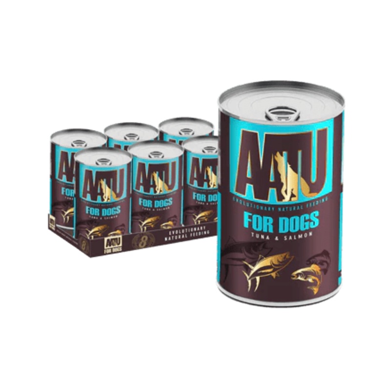AATU Tuna & Salmon Wet Dog Food 6pk