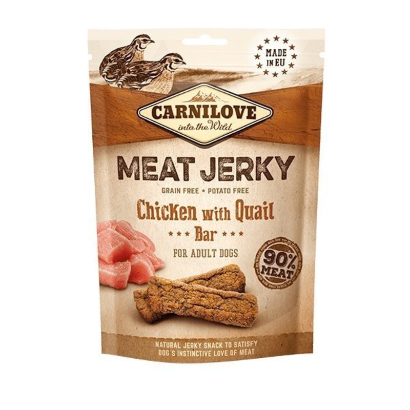Carnilove Jerky Chicken with Quail Treat Bars