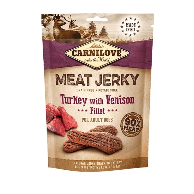 Carnilove Jerky Turkey with Venison Fillet Treat Bars