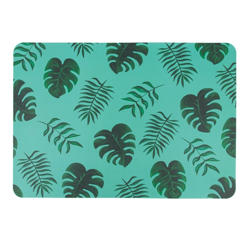 Green Oasis Palm Leaf Feeding Mat