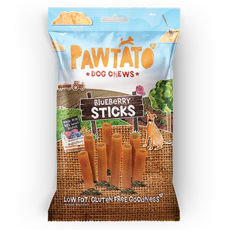Pawtato Blueberry Sticks 120g
