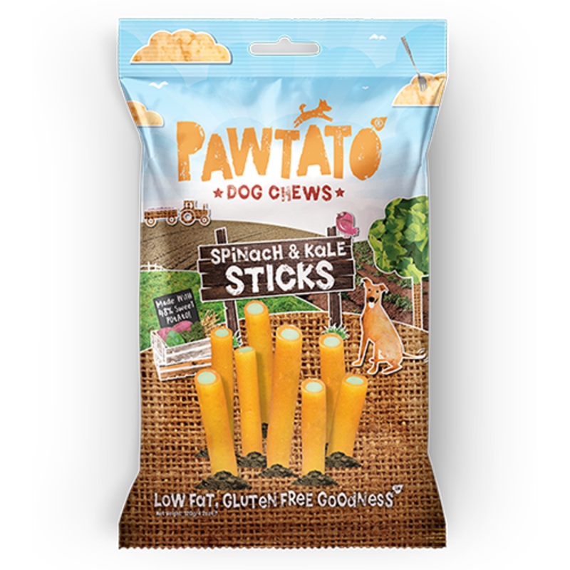 Pawtato Spinach & Kale Sticks 120g