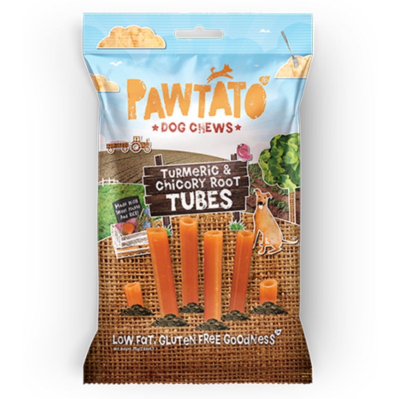 Pawtato Turmeric & Chicory Root Tubes 90g