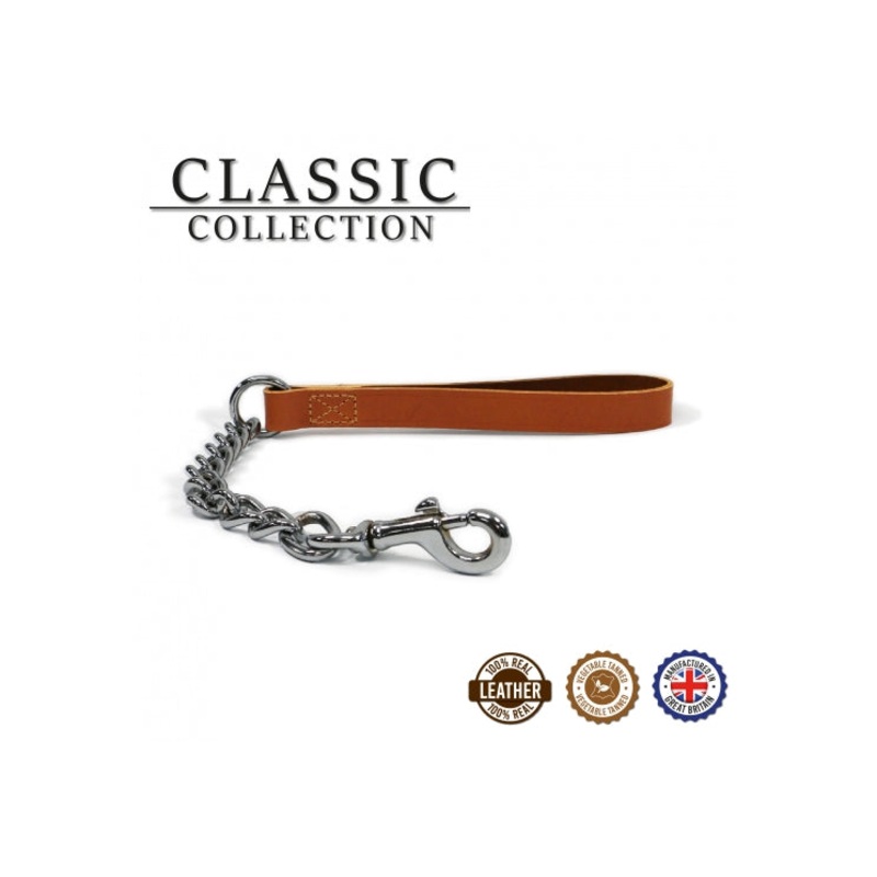 20" Ex Heavy Chain Lead Trig Tan