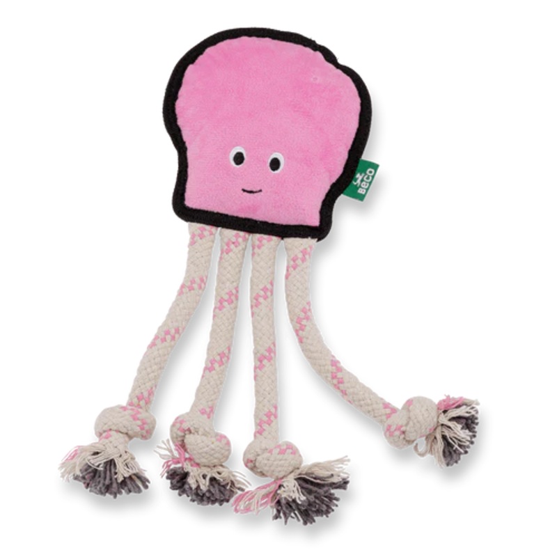 Beco Recycled Rough & Tough Octopus Dog Toy