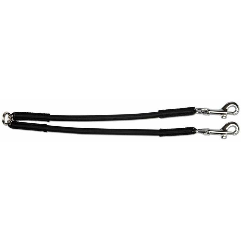 Bungee Black Shock Absorber Couple Dog Lead