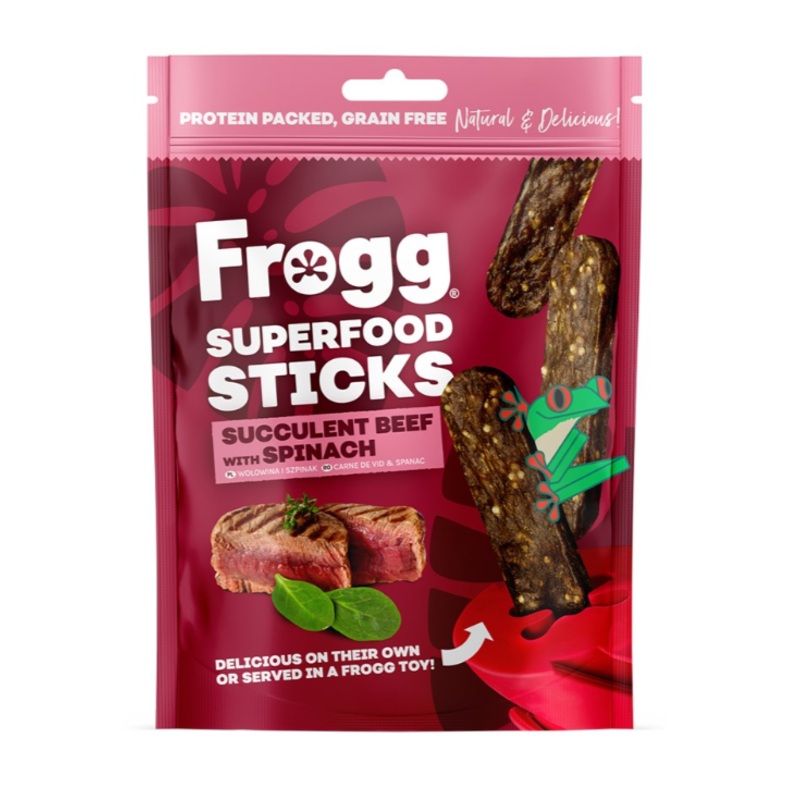 Frogg Superfood Sticks Beef with Spinach 100g