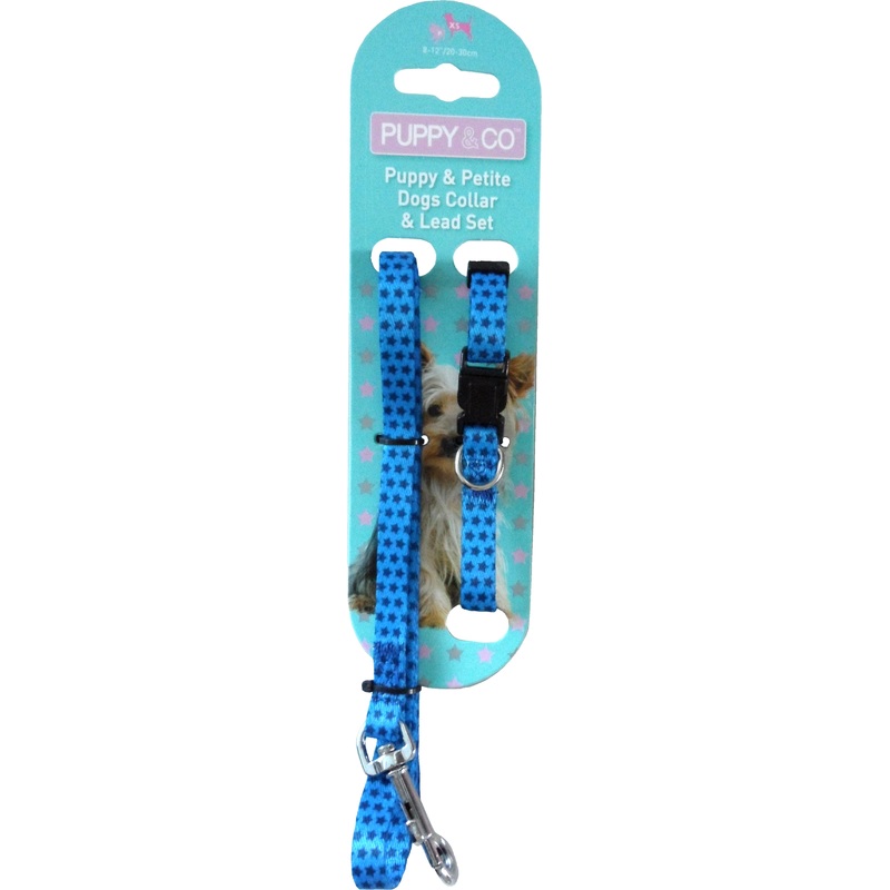 Pup & Co Puppy & Petite Dog Collar & Lead Set