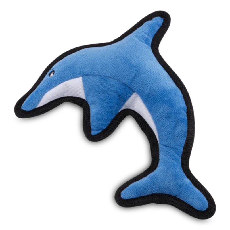 Recycled Rough & Tough Dolphin Dog Toy