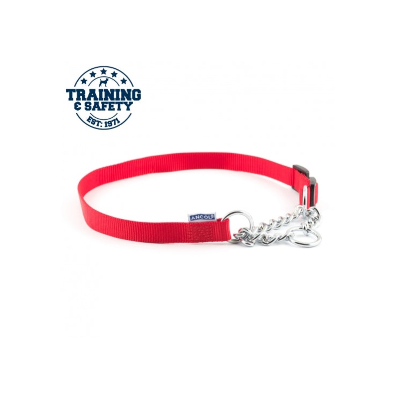 Red Nylon Semi Choker Size 7-10 25mm