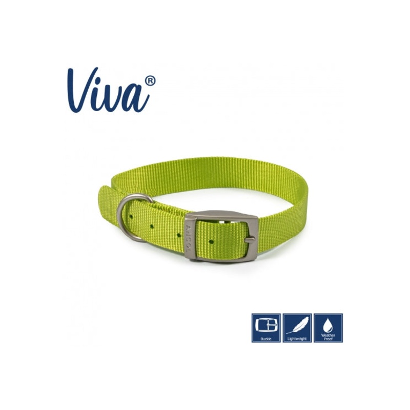 18" Ancol Nylon Collar Lime Size 4