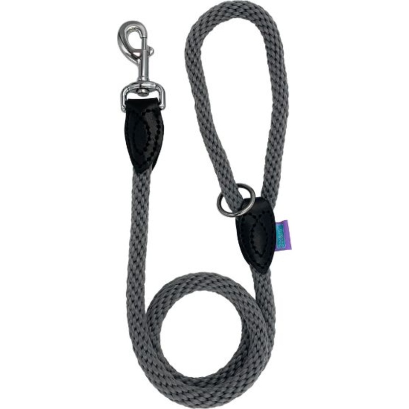 Soft Touch Rope Trigger Lead Grey 14mm 48"