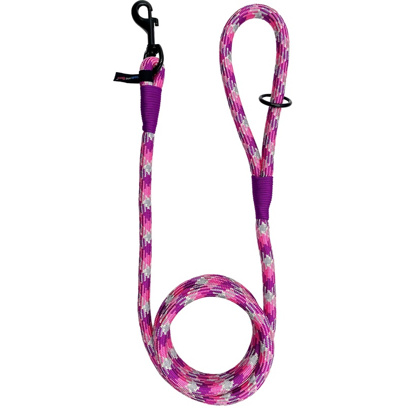 Sports Performance Rope Trigger Lead Purple Pink 1.4 x 180cm