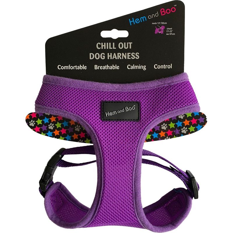 Hem&Boo Soft Mesh Harness Medium Purple