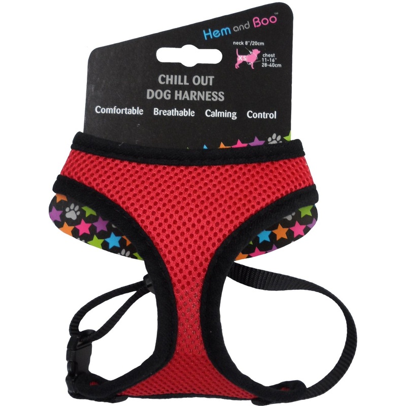 Hem&Boo Soft Mesh Harness Medium Red