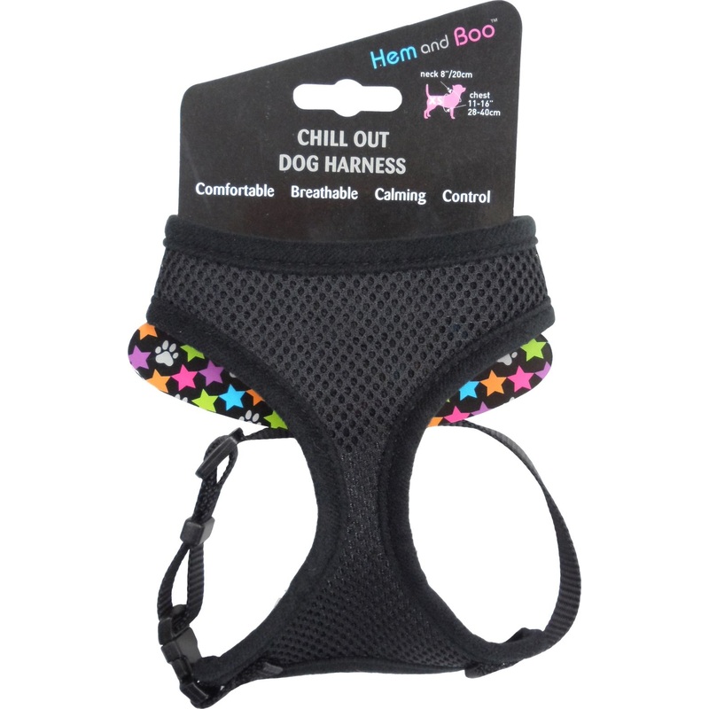 Hem&Boo Soft Mesh Harness Small Black
