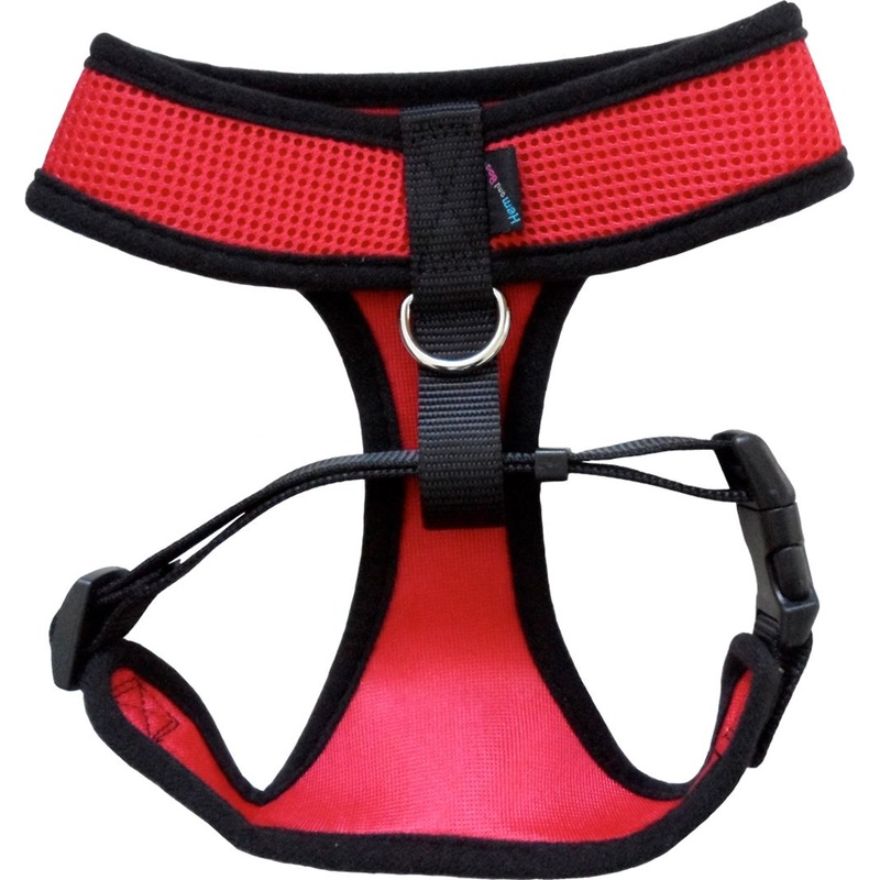Hem&Boo Soft Mesh Harness Small Red