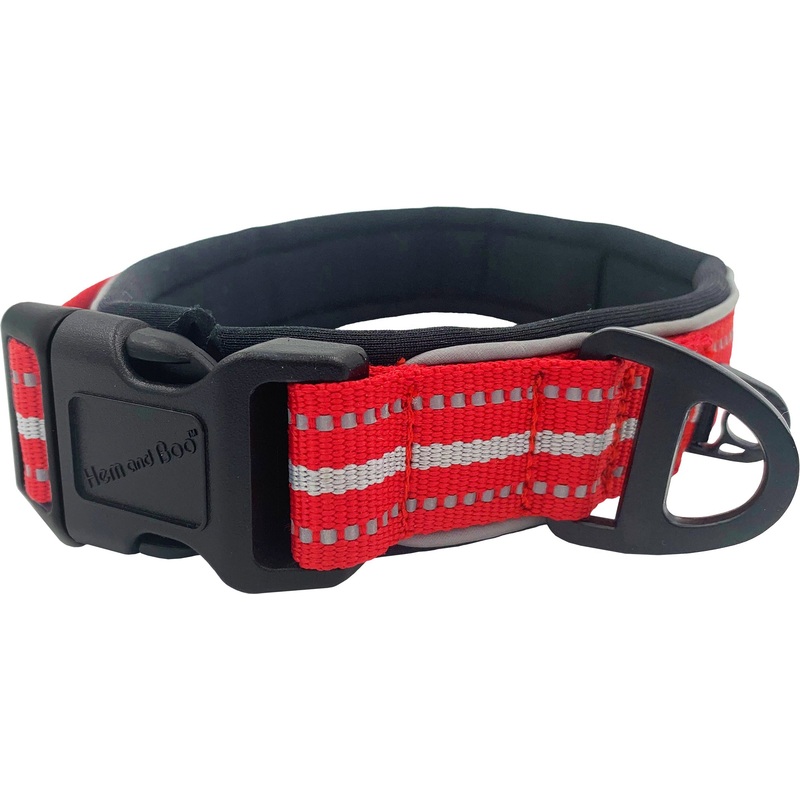 Red Padded Sports Neo Collar - Medium/Large