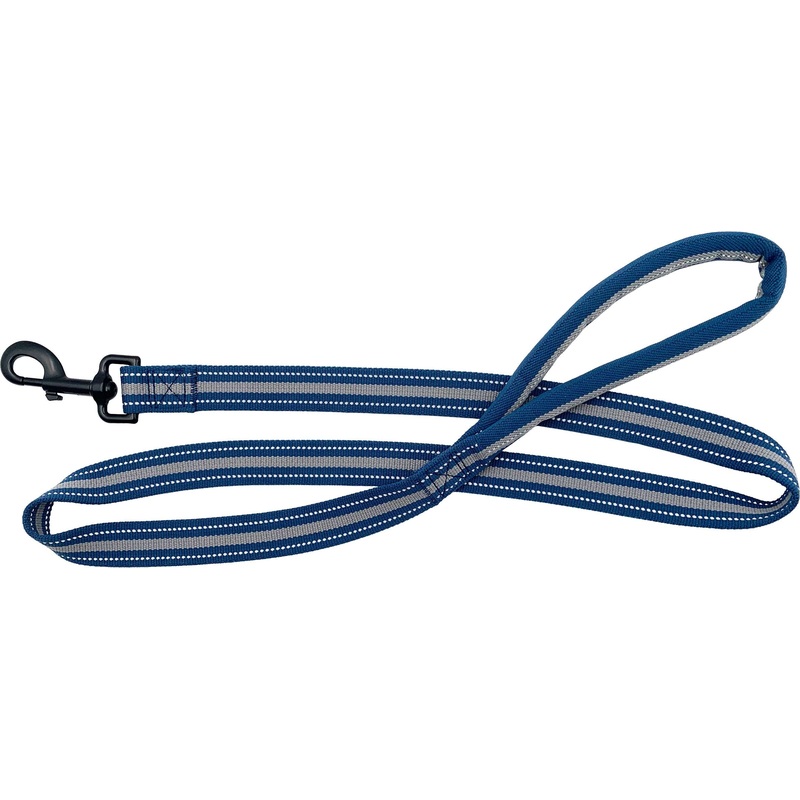 Sports Lead with Reflective Strip Blue 1" x 48"