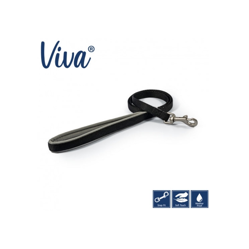 1/2" Ancol Nylon Lead Black
