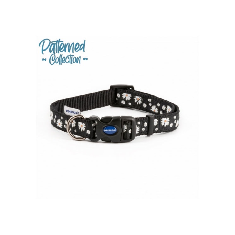 1-2 Black Daisy Collar