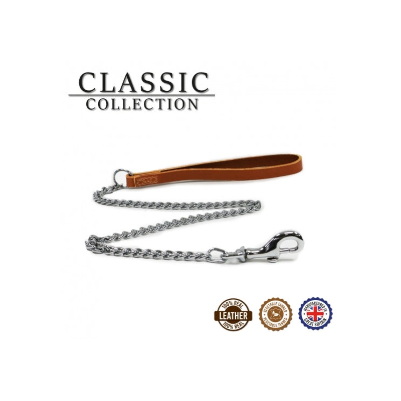 30" Medium Chain Lead Trig Tan