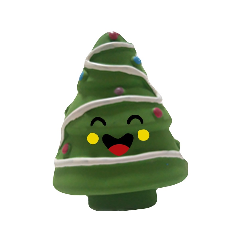 Latex Happy Tree Dog Toy