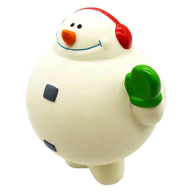 Latex Jolly Snowman Dog Toy