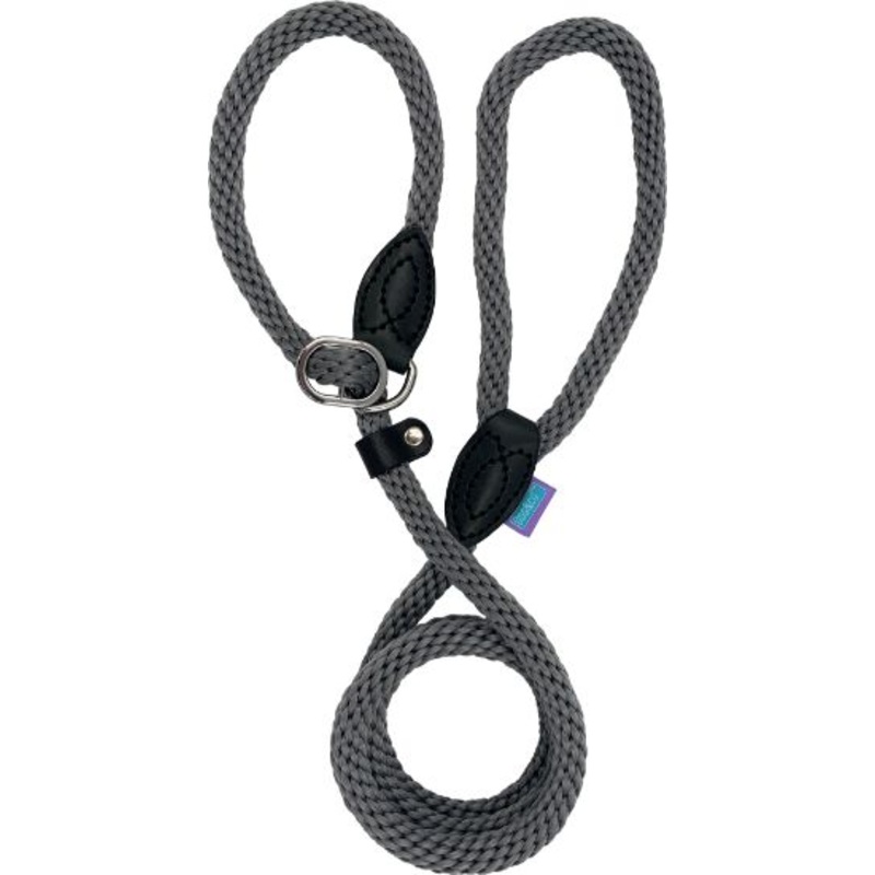 Soft Touch Rope Slip Lead Grey 14mm 60"