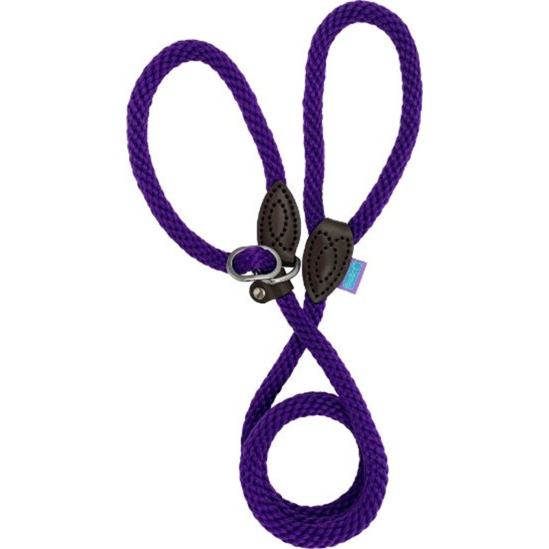 Soft Touch Rope Slip Lead Purple 14mm 60"