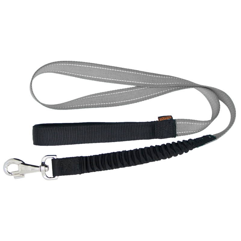 Sotnos Anti Jolt Bungee Lead for Dogs - Grey