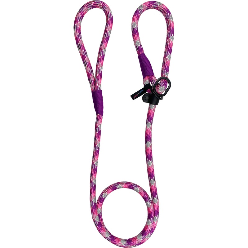 Sports Performance Rope Slip Lead Purple Pink 1.4 x 150cm