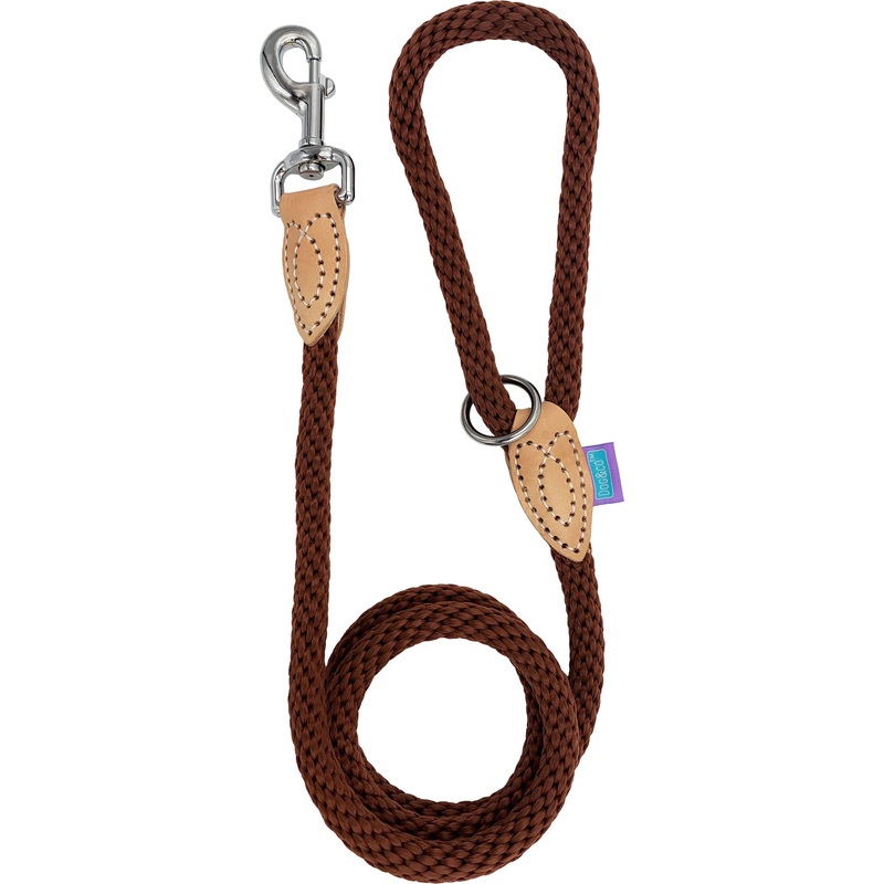 Thin Soft Touch Rope Trigger Lead - Med/Large Brown