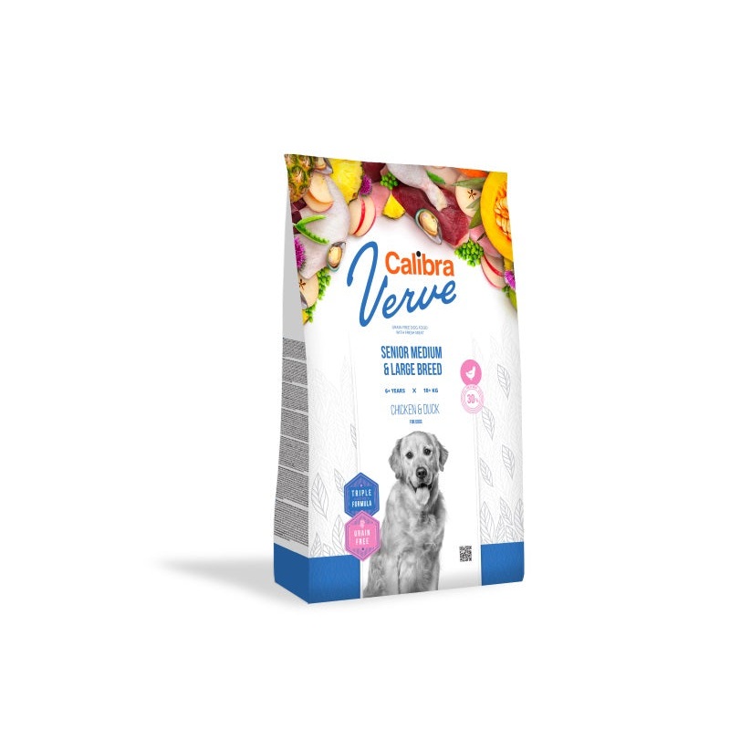 Calibra Dog Verve GF Senior Medium/Large Chicken & Duck