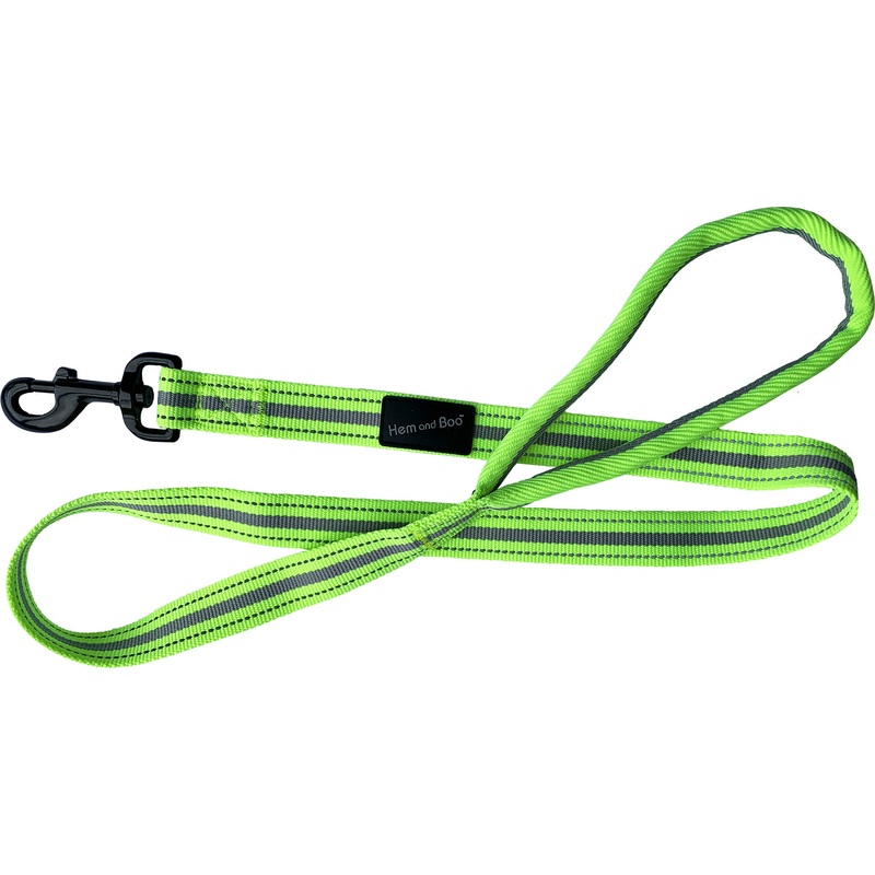 Sports Lead With Reflective Strip Lime 1" x 48"